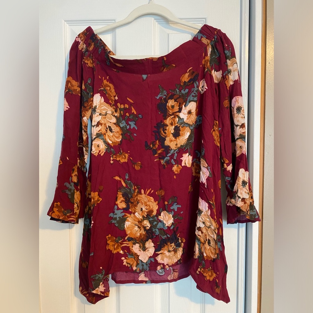 Off shoulder with sleeves